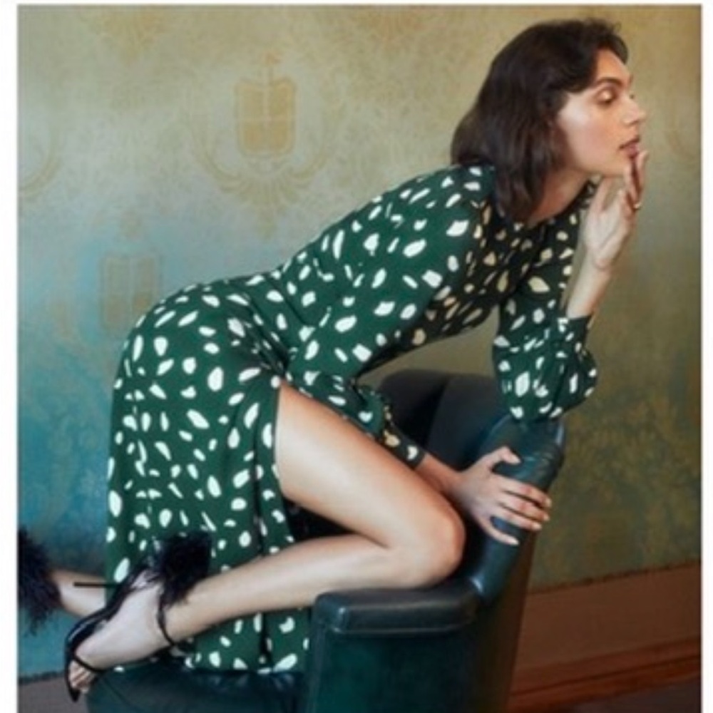 Reformation green dress